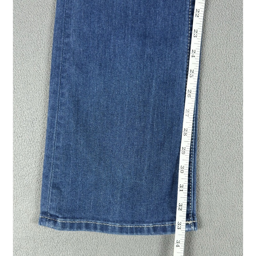 Miss Me Jeans Womens 28 Blue Mid Rise Boot Distressed Whiskered Y2K Cowgirl - Picture 8 of 12